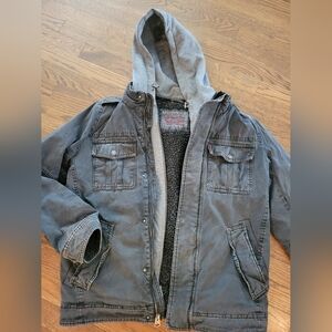 Levi's Men's Gray Hooded Jacket